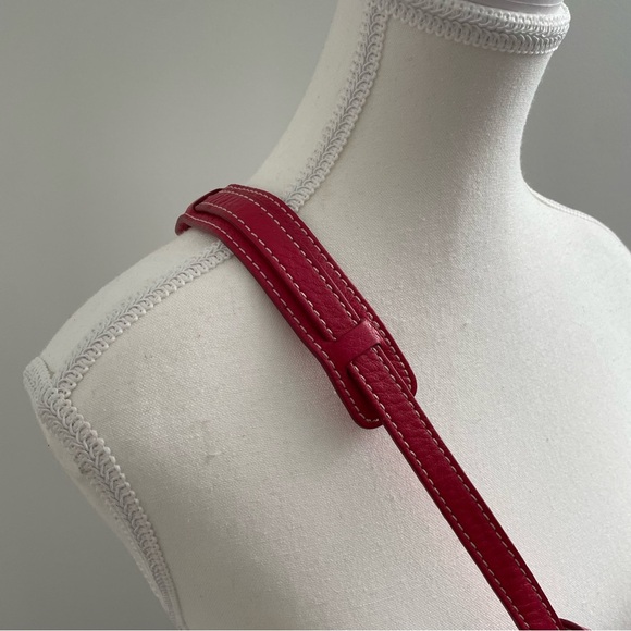 Dooney & Bourke Dillen Letter Carrier Letter Crossbody Bag Strawberry Pink - Picture 7 of 8